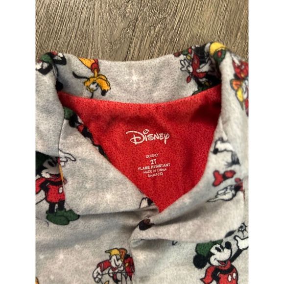 Disney Mickey Mouse Christmas PJ Sz 2T - Picture 3 of 3